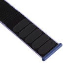 For Apple Watch Series 7 41mm / 6 & SE & 5 & 4 40mm / 3 & 2 & 1 38mm Color Matching Nylon Watch Band(Black + Blue)