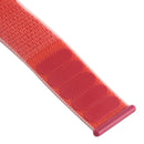 For Apple Watch Series 7 45mm / 6 & SE & 5 & 4 44mm / 3 & 2 & 1 42mm Color Matching Nylon Watch Band(Orange + Rose Red)
