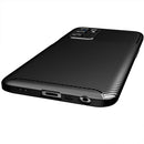 For OPPO A16 Carbon Fiber Texture Shockproof TPU Case(Blue)