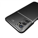 For OPPO A16 Carbon Fiber Texture Shockproof TPU Case(Black)