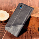 For Alcatel 1 2021 Contrast Color Splicing Retro Texture Horizontal Flip PU Leather Case with Card Slots & Holder & Wallet(Black)