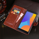 For Alcatel 1 2021 idewei Crazy Horse Texture Horizontal Flip Leather Case with Holder & Card Slots & Wallet(Rose Red)