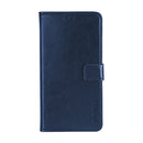 For Alcatel 1 2021 idewei Crazy Horse Texture Horizontal Flip Leather Case with Holder & Card Slots & Wallet(Blue)