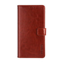 For Alcatel 1 2021 idewei Crazy Horse Texture Horizontal Flip Leather Case with Holder & Card Slots & Wallet(Brown)