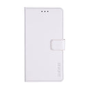 For Alcatel 1 2021 idewei Crazy Horse Texture Horizontal Flip Leather Case with Holder & Card Slots & Wallet(White)