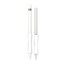 Stylus Touch Pen Silicone Protective Cover For Apple Pencil 1 / 2(White)