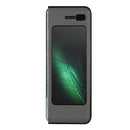 For Samsung Galaxy Fold Lychee Texture Leather Folding Protective Case with Card Slot(Grey)