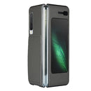 For Samsung Galaxy Fold Lychee Texture Leather Folding Protective Case with Card Slot(Grey)