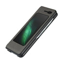 For Samsung Galaxy Fold Lychee Texture Leather Folding Protective Case with Card Slot(Grey)