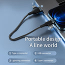 WIWU PT04 USB-C / Type-C to 8 Pin Platinum Data Cable, Cable Length:3m(Black)