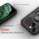 Machine Armor Warrior Shockproof PC + TPU Protective Case For iPhone 13 mini(Black)