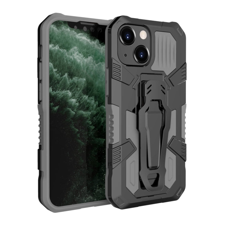 Machine Armor Warrior Shockproof PC + TPU Protective Case For iPhone 13 mini(Grey)