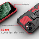 Machine Armor Warrior Shockproof PC + TPU Protective Case For iPhone 13(Red)