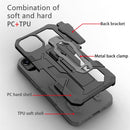 Machine Armor Warrior Shockproof PC + TPU Protective Case For iPhone 13(Grey)