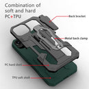 Machine Armor Warrior Shockproof PC + TPU Protective Case For iPhone 13(Green)