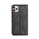 Business Solid Color Stitching Horizontal Flip Leather Case with Holder & Card Slots For iPhone 13 Pro Max(Blue)