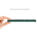 For Xiaomi Redmi Note 10 Pro Dual-color Skin Feel TPU + PC Magnetic Shockproof Case with Invisible Holder(Dark Green)