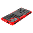 For Xiaomi Redmi K40 Gaming Tire Texture Shockproof TPU+PC Protective Case with Holder(Red)