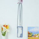 For Samsung Galaxy S21 FE Acrylic + Color TPU Shockproof Case with Neck Lanyard(Milk Grey)