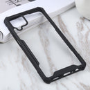 For Samsung Galaxy A12 5G Acrylic + Color TPU Shockproof Case(Black)