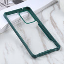 For Samsung Galaxy A52 5G Acrylic + Color TPU Shockproof Case(Dark Green)