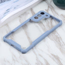 For Samsung Galaxy S21 FE Acrylic + Color TPU Shockproof Case(Milk Grey)