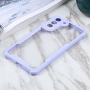 For Samsung Galaxy S21 FE Acrylic + Color TPU Shockproof Case(Purple)