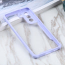 For Samsung Galaxy S21 FE Acrylic + Color TPU Shockproof Case(Purple)