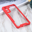 For Samsung Galaxy S21 FE Acrylic + Color TPU Shockproof Case(Red)