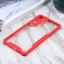 For Samsung Galaxy S21 FE Acrylic + Color TPU Shockproof Case(Red)
