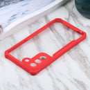 For Samsung Galaxy S21 FE Acrylic + Color TPU Shockproof Case(Red)