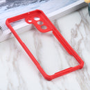 For Samsung Galaxy S21 FE Acrylic + Color TPU Shockproof Case(Red)