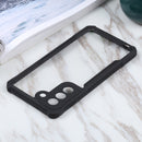 For Samsung Galaxy S21 FE Acrylic + Color TPU Shockproof Case(Black)