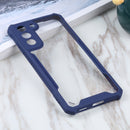 For Samsung Galaxy S21 FE Acrylic + Color TPU Shockproof Case(Dark Blue)