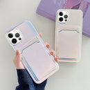 Colorful TPU Protective Case with Card Slot For iPhone 11