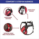 Vest-style Nylon Mesh Breathable Pet Chest Strap Dog Traction Rope, Size:S(Red)