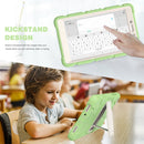 For Samsung Galaxy Tab A8.0 2019 T290 3-Layer Protection Screen Frame + PC + Silicone Shockproof Combination Case with Holder(Matcha Green)