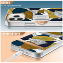 High Translucent Electroplating Flower Pattern TPU + PC Shockproof Case For iPhone 12 / 12 Pro(Color Banana Leaf)