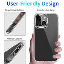 Clear Crystal Acrylic +TPU Four-corner Shockproof Case For iPhone 13 mini(Transparent)