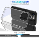 Clear Crystal Acrylic +TPU Four-corner Shockproof Case For iPhone 13 mini(Transparent)