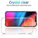 Clear Crystal Acrylic +TPU Four-corner Shockproof Case For iPhone 13 Pro(Transparent)