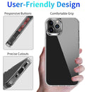 Clear Crystal Acrylic +TPU Four-corner Shockproof Case For iPhone 13 Pro(Transparent)
