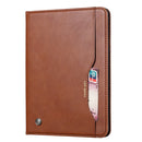 For Samsung Galaxy Tab A7 Lite Knead Skin Texture Horizontal Flip Leather Case with Photo Frame & Holder & Card Slots & Wallet(Brown)