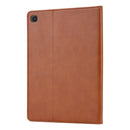 For Samsung Galaxy Tab A7 Lite Knead Skin Texture Horizontal Flip Leather Case with Photo Frame & Holder & Card Slots & Wallet(Brown)