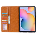 For Samsung Galaxy Tab A7 Lite Knead Skin Texture Horizontal Flip Leather Case with Photo Frame & Holder & Card Slots & Wallet(Brown)