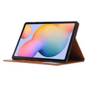 For Samsung Galaxy Tab A7 Lite Knead Skin Texture Horizontal Flip Leather Case with Photo Frame & Holder & Card Slots & Wallet(Brown)