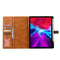 Calf Texture Double Fold Clasp Horizontal Flip Leather Tablet Case with Photo Frame & Holder & Card Slots & Wallet For iPad Pro 11 inch 2021(Brown)