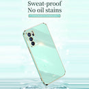 For OPPO Reno6 5G XINLI Straight 6D Plating Gold Edge TPU Shockproof Case(Hawthorn Red)