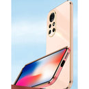 For Huawei nova 8 5G XINLI Straight 6D Plating Gold Edge TPU Shockproof Case(Black)