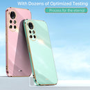 For Huawei nova 8 5G XINLI Straight 6D Plating Gold Edge TPU Shockproof Case(Pink)